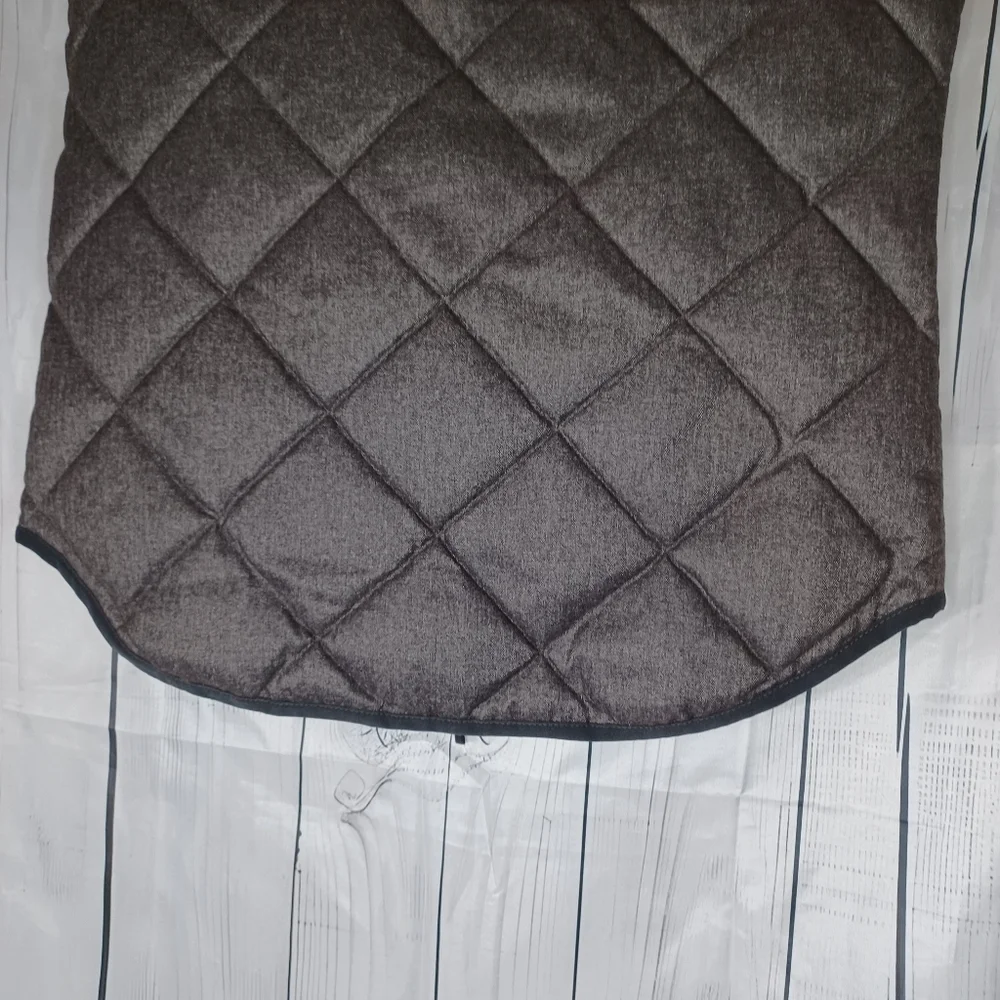 J. Crew Factory Excursion Down Puffer Vest Quilted Women SZ XS Gray